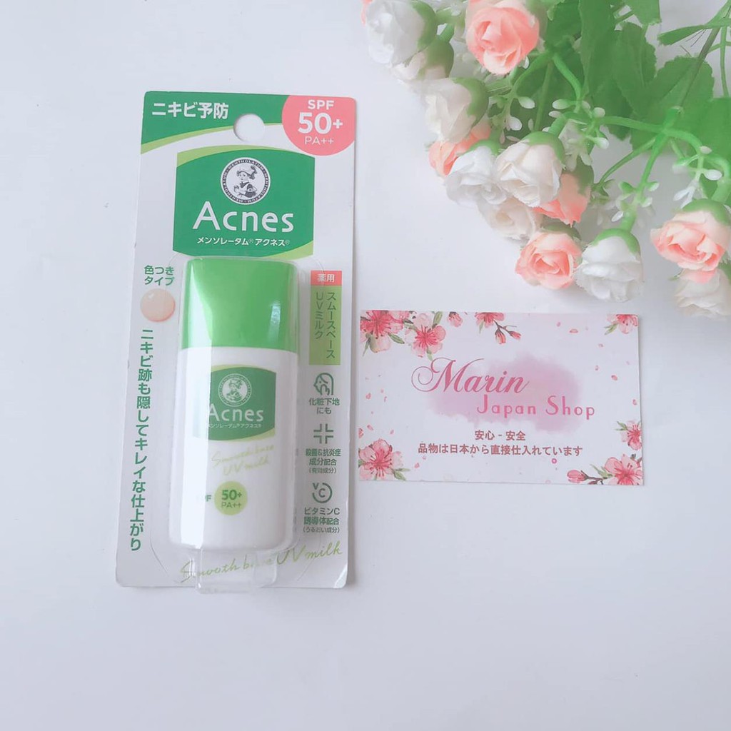 (SALE) Kem chống nắng dành cho da nhạy cảm, da mụn , có lên tone thay kem lót chống mụn Acnes