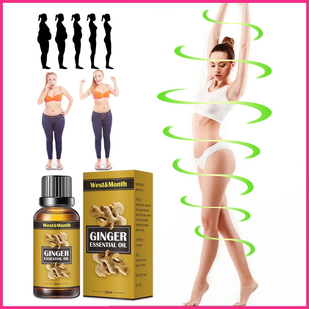 Tinh Dầu Gừng Dùng Làm Giảm Mỡ Bụng