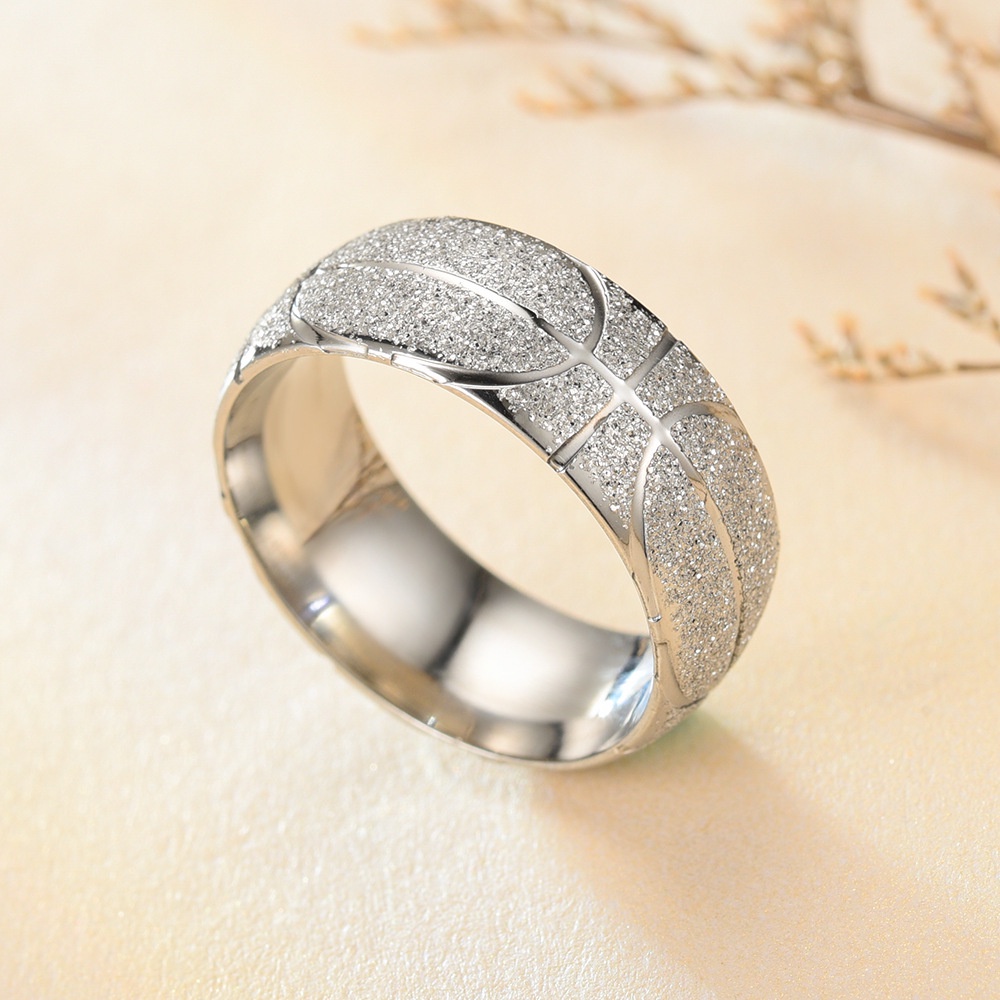 Nhẫn Đeo Ngón Tay Phong Cách Bóng Rổ NBA Bằng Thép Không Gỉ Thời Trang Cho Nam Và Nữ