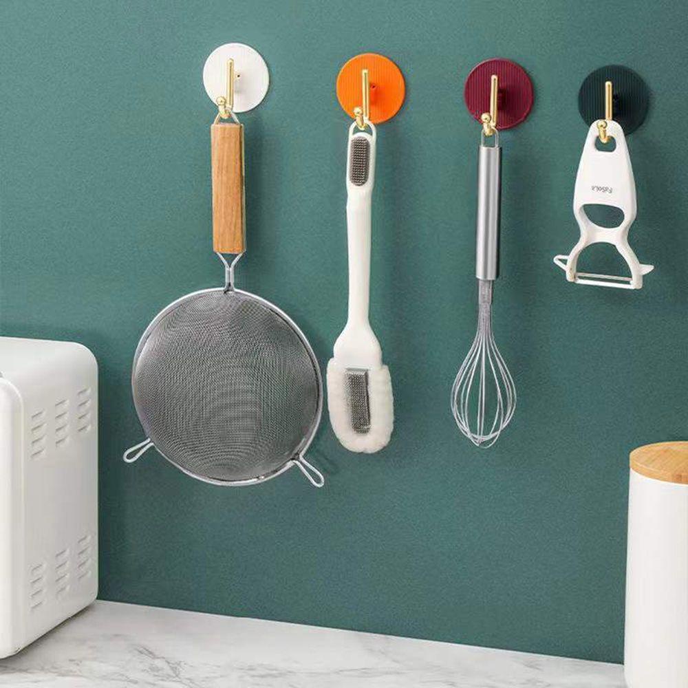 LANSEL Set 4 Móc Treo Quần Áo Dán Tường Màu Sắc Đơn Giản Tiện Dụng