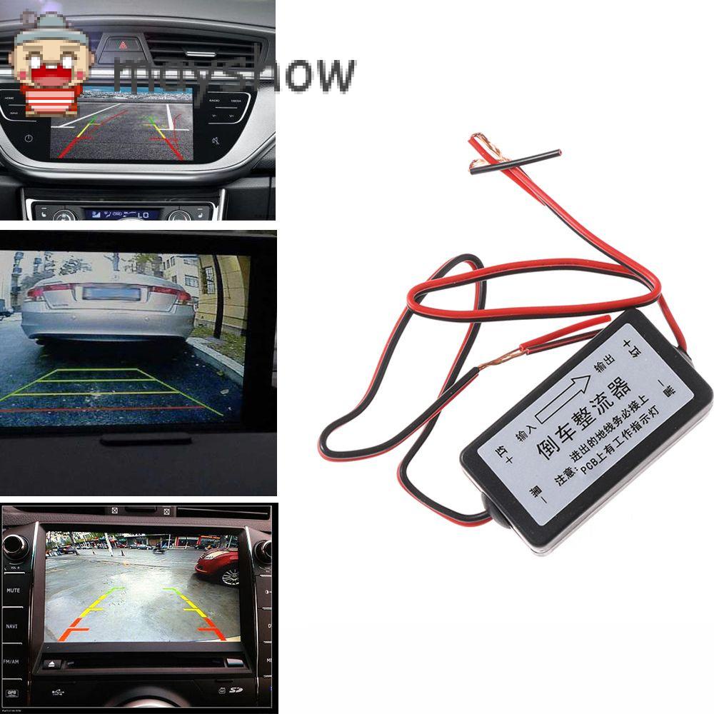 MAYSHOW Eliminate interference Relay Capacitor Connector 12V DC Power Filter  Auto Monitor Screen for Car Rear View  Backup Camera Rectifier