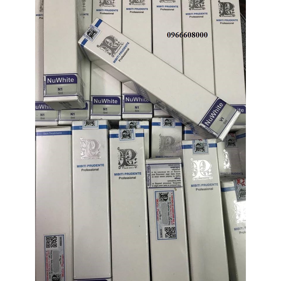 Kem Giảm Thâm Nám Nuwhite H6 + Kem Làm Hồng Vùng Kín Nuwhite V1 Mibiti Prudente