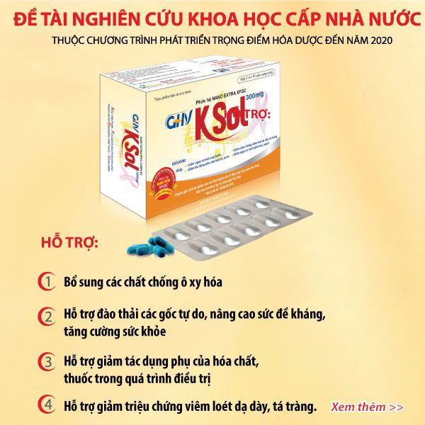 GHV KSOL Với Phức Hệ Nano Extra XFGC Giúp Đẩy Lùi Ung Bướu Hộp 30 Viên