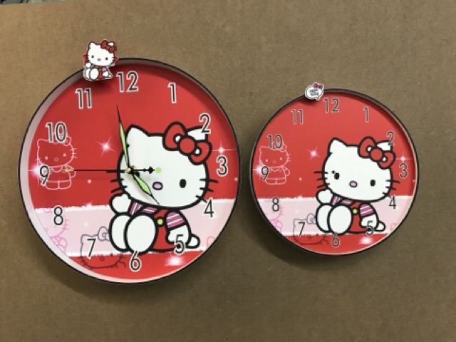 [ĐỒNG HỒ] TREO TƯỜNG CHO BÉ - HELLO KITTY