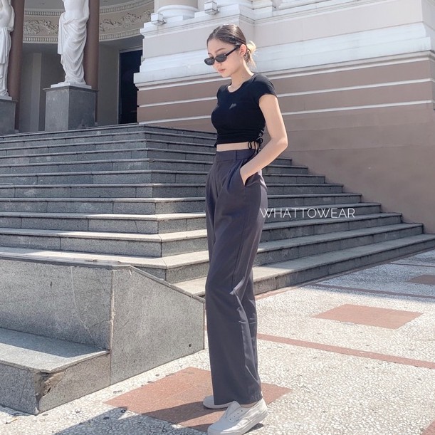 Quần culottes retro, quần tây vintage