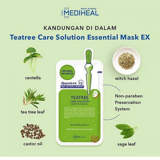 Mặt nạ Mediheal Tea Tree Care Solution Essential Mask Ex.