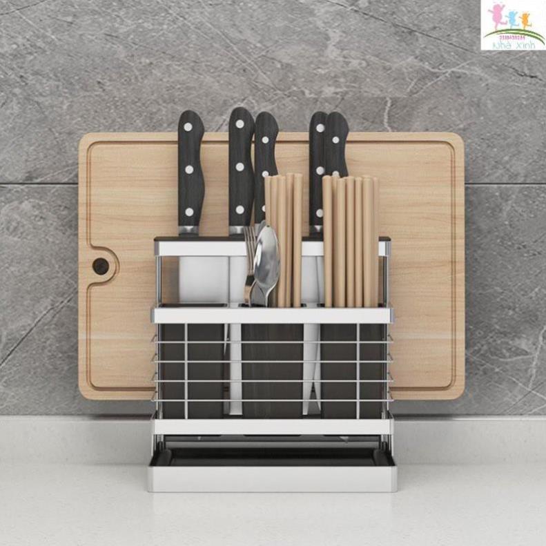 Giá Cài Dao Thớt Cao Cấp Gi-Home KT27 Inox304 (NhaXinh)