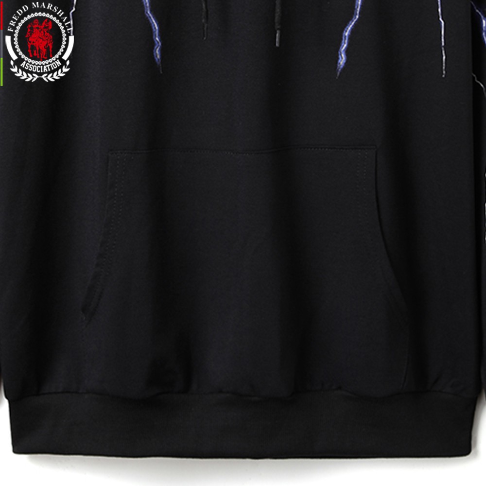 MARSHALL Áo Hoodie Mỏng In Hình Sấm Sét Thời Trang Hip Hop Harajuku Cá Tính Dành Cho Nam 2020 1230