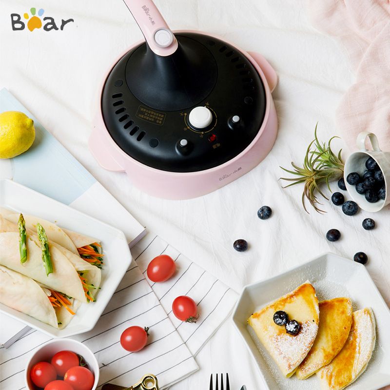 Máy làm bánh crepe Bear DBC-C06E1 mặt chảo chống dính làm bánh tráng, bánh cuốn
