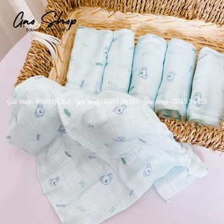 Khăn sữa Mipbi 3 lớp sợi tre set 6 chiếc
