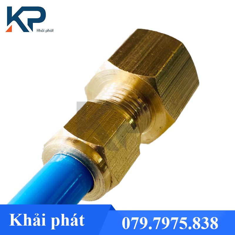 Nối thau ren trong siết ống hơi - Siết ống mềm ren trong