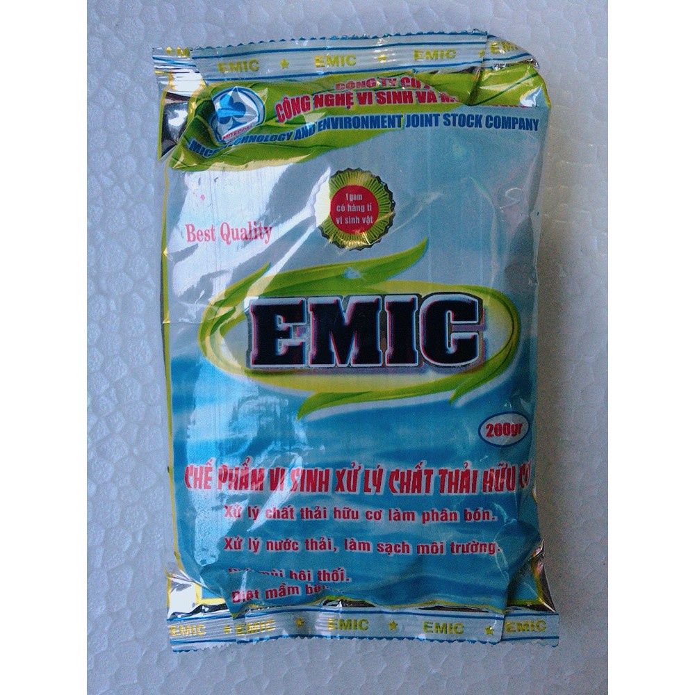 ( SIÊU RẺ ) Chế phẩm vi sinh xử lý chất thải hữu cơ EMIC 200gr