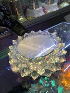 Đài Sen Pha Lê tròn LED đổi màu Φ12