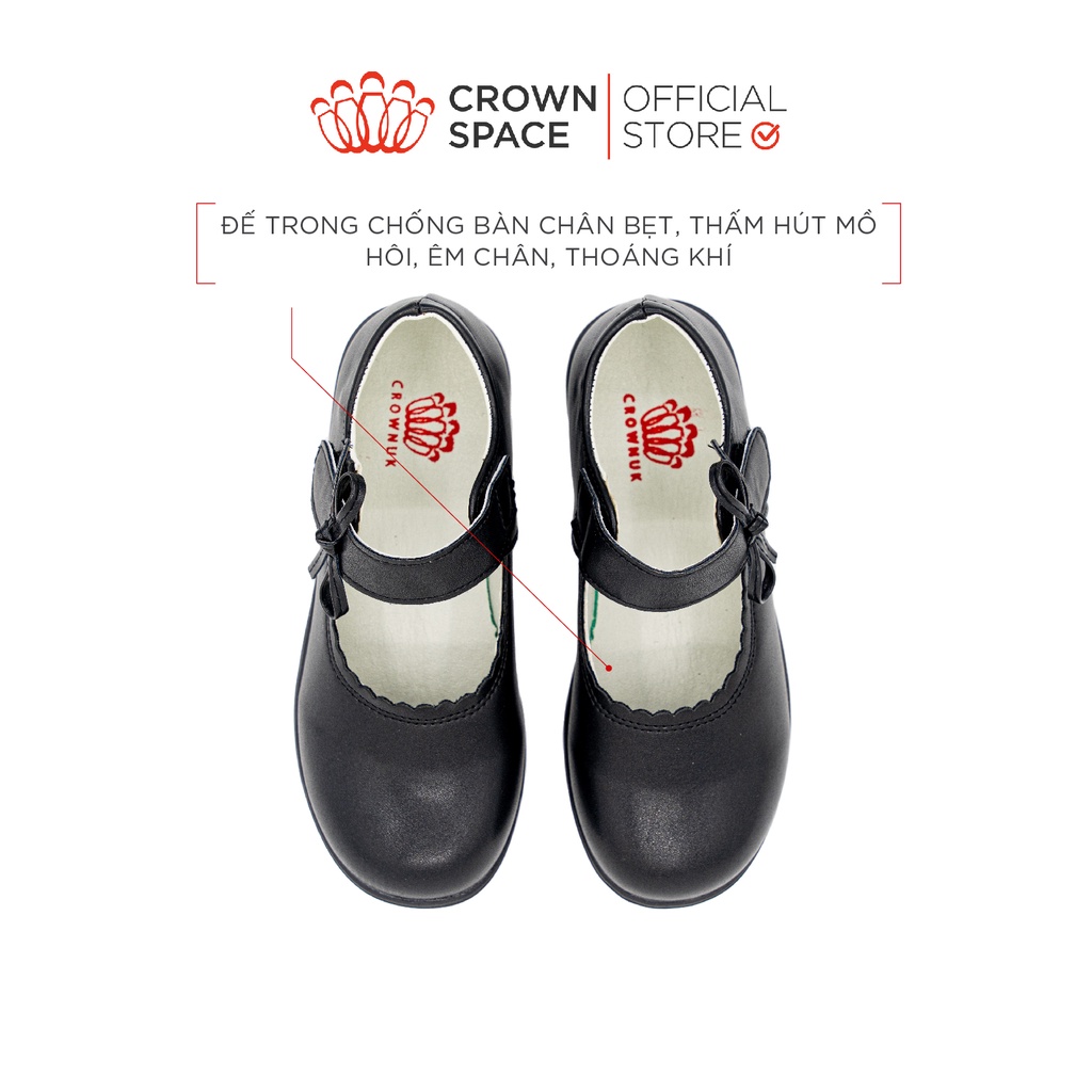 Giày Búp Bê Cho Bé Gái CrownSpace School Shoes CRUK3074 Giày Bệt Đi Học Cho Bé Êm Nhẹ, Chuẩn Y Khoa