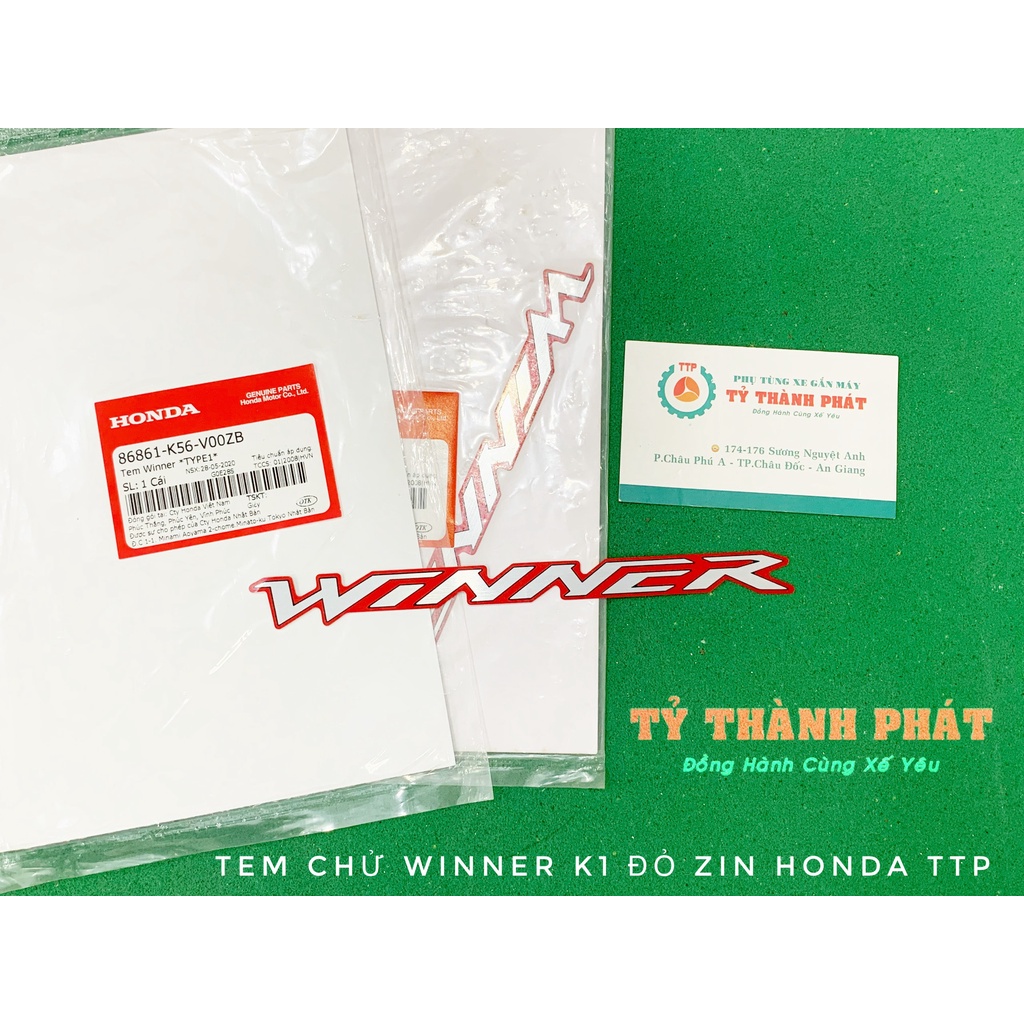 Tem chử Winner  Đỏ zin