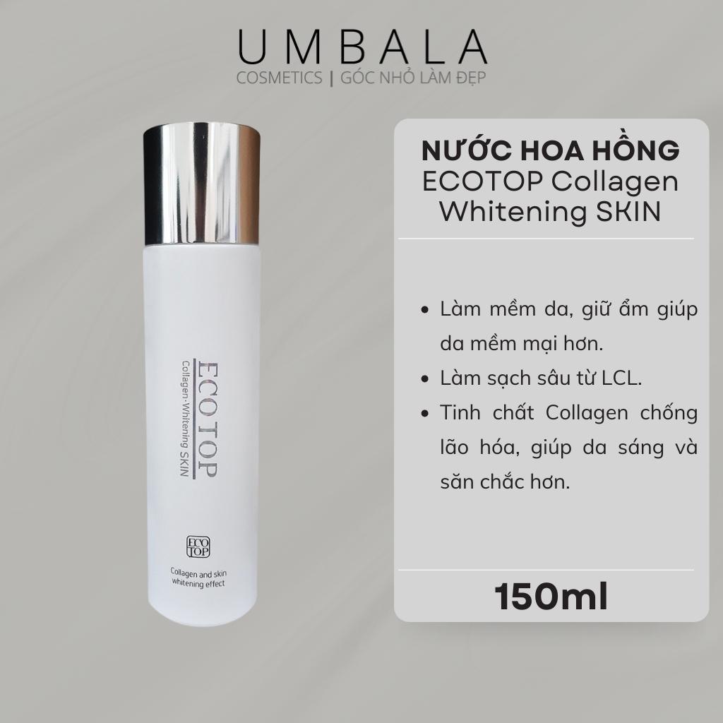 Nước hoa hồng Ecotop Collagen Whitening Skin (150ml)