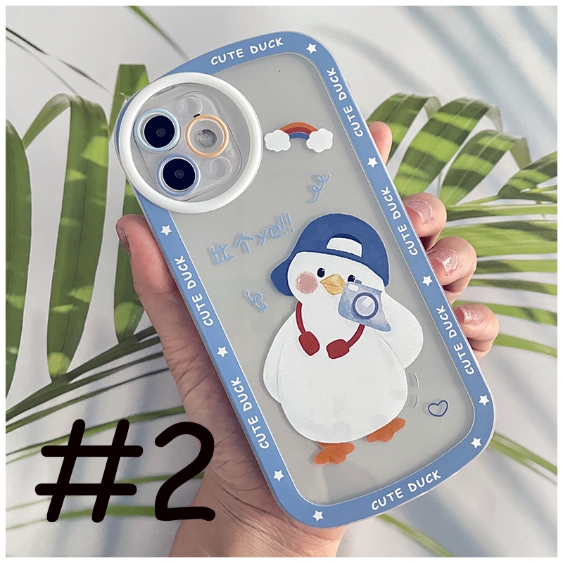 FOR OPPO A17K A57 A77S A39 A37 RENO 7 8 REALME C55 6 PRO 7i 9i C35 C31 C25 C21Y C20 C17 C15 C12 C11   Sun duck oval soft case