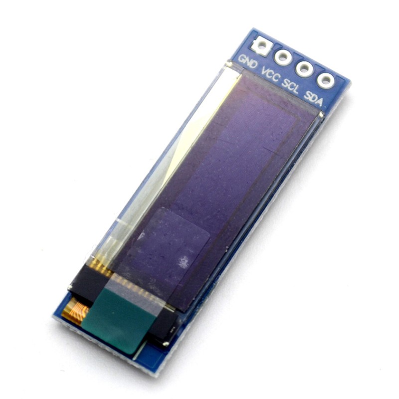 1 Mô Đun Hiển Thị Màn Hình OLED 0.91in IIC 0.91in OLED Trắng / Xanh Dương OLED 128X32 LCD LED SSD1306