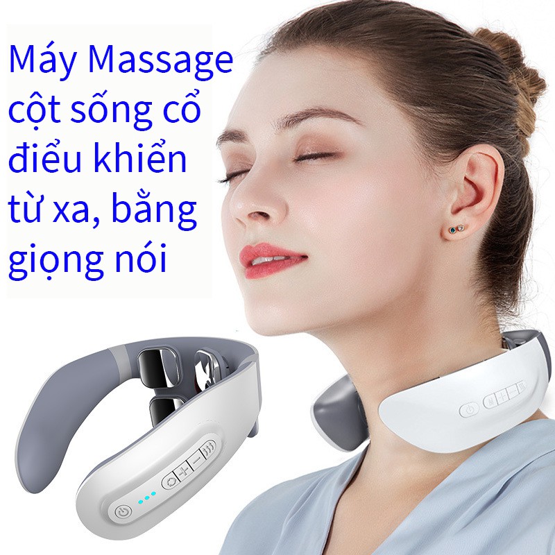 Máy Mát Xa Cổ 3D Thông Minh Chất Lượng Cao. Máy trị liệu đau vai gáy đeo cổ tự động