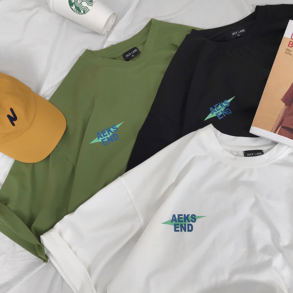 Áo phông Oversize AEKS,JACKLANE , Áo cộc tay Unisex Jack Lane | BigBuy360 - bigbuy360.vn