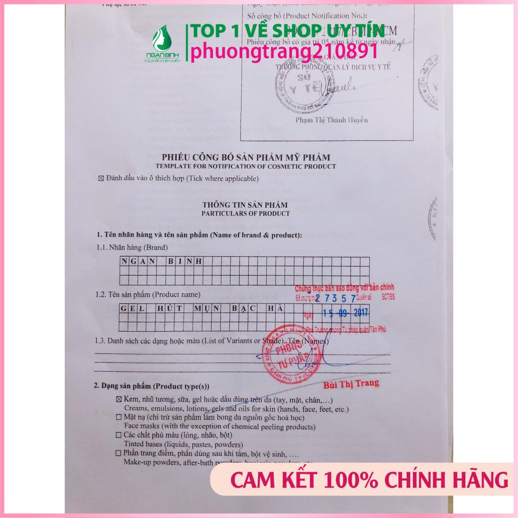 Gel hút mụn bạc hà, gel lột mụn Ngân Bình chính hãng