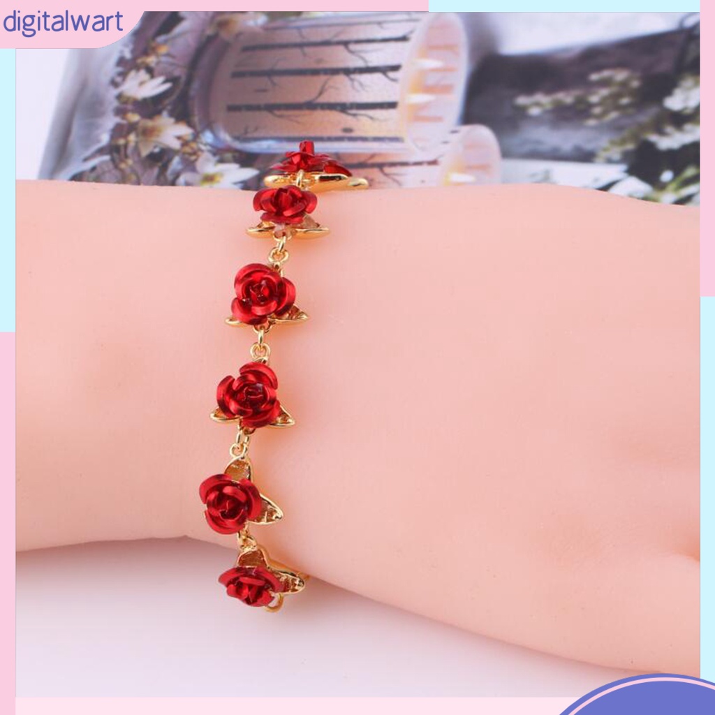 DGW_ Decorative Bracelets Delicate Valentine Hand Chain Durable for Gifts