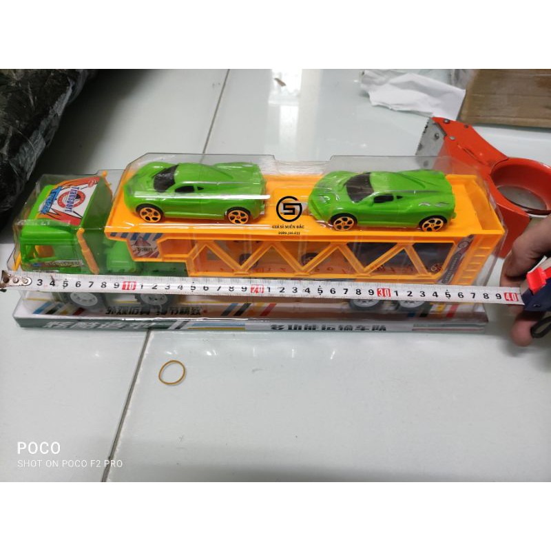 Bộ đồ chơi xe tải chở 4 xe con 7144