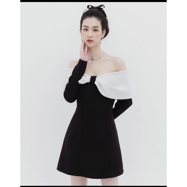 Váy nơ trễ vai M 🌸