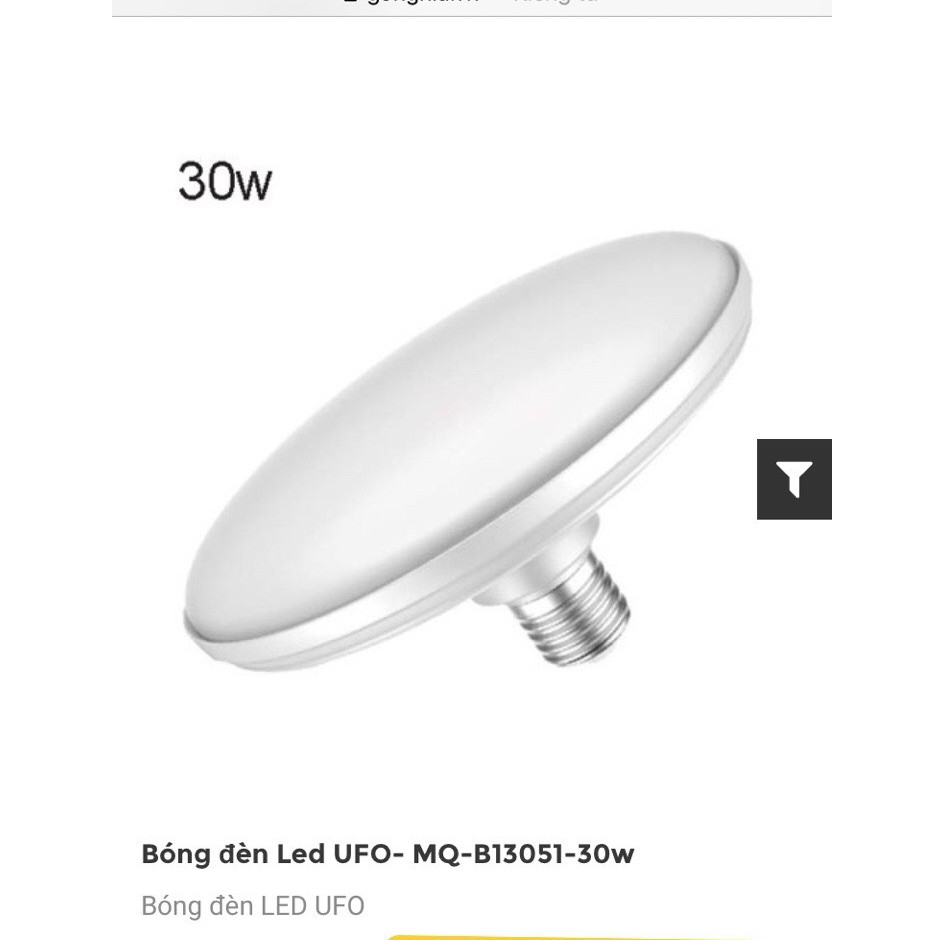 ĐÈN LED LED UFO Gongniu MQ-B13051 - Công suất 30W - Hàng chính hãng 100% ( Ánh sáng trắng) GIÁ CỰC HOT
