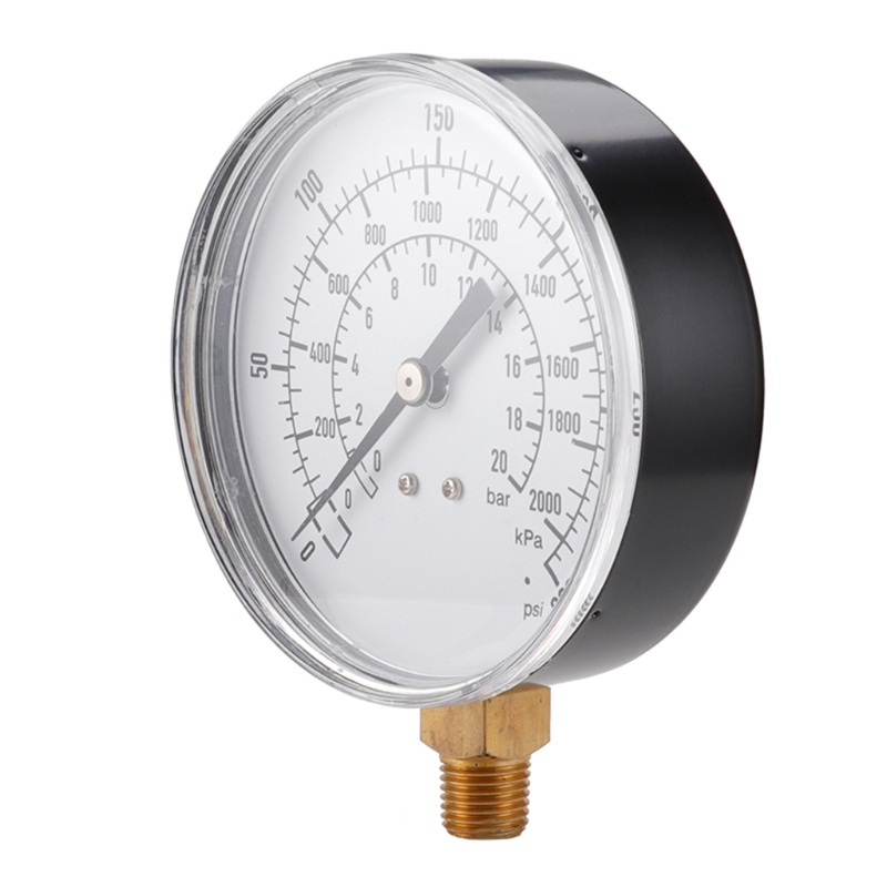 Đồng Hồ Đo Áp Suất Chân Không Chống Rung 0 300psi 0 2000kpa 0 20bar