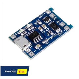Mạch nạp pin có khả năng bảo vệ quá dòng, quá áp, tự ngắt khi sạc đầy, tránh hỏng pin do quá nóng