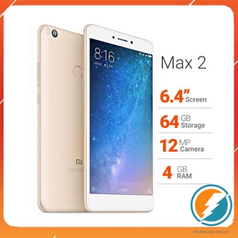 Điện thoại Xiaomi Mi Max 2 ram 4G/64G Chính Hãng, màn 6.44inch, Pin siêu khỏe MSP 021