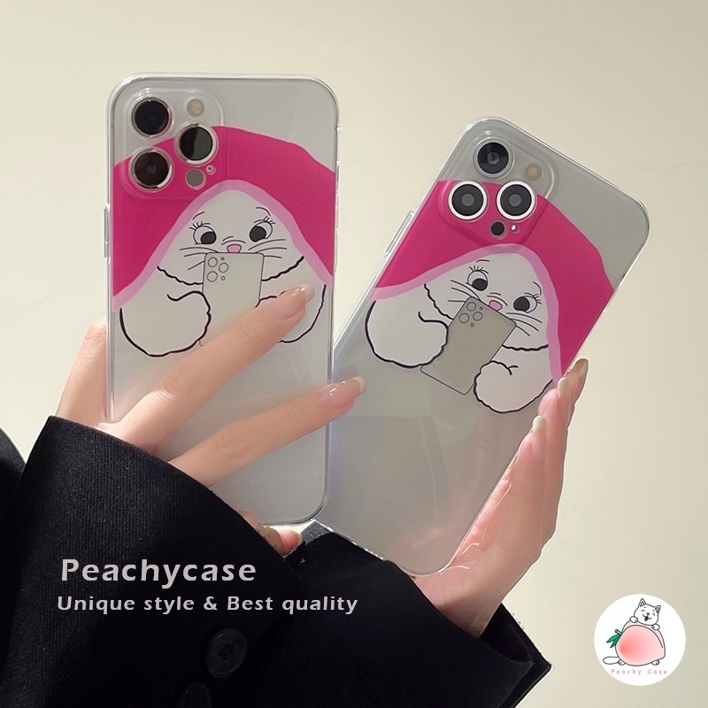 Ốp Điện Thoại TPU Mềm Trong Suốt In Hình Mèo Hoạt Hình Cho iPhone 13 12 Pro Max 11 Xr Xs Max X 7 8 Plus Se 2020