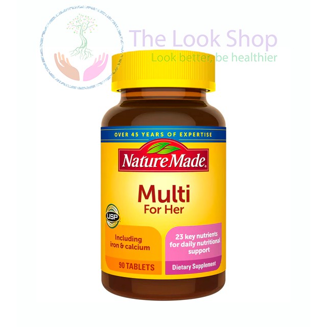 USA- Viên uống bổ sung vitamin khoáng chất Multi Nature Made- Bổ sung đầy đủ vi chất dinh dưỡng thiết yếu mỗi ngày