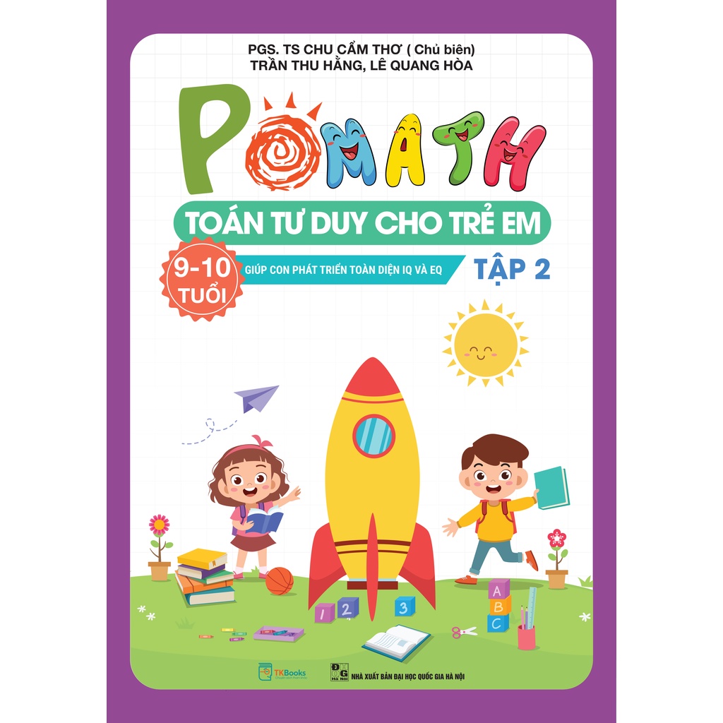 Sách - Combo Pomath Toán tư duy cho trẻ em 9 - 10 tuổi (Tập 1+2)