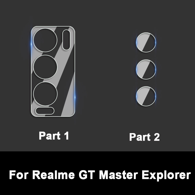 1-5 Kính cường lực bảo vệ camera sau cho OPPO Realme GT Neo Master Explorer X XT X2 X7 Pro Ultra X50 X50m 5G