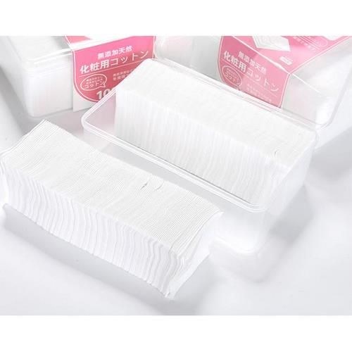 Bông tẩy trang Miniso Nhật Bản 1000 miếng chuyên dùng đắp nước hoa hồng, toner, lotion
