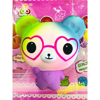 SQUISHY GẤU ĐEO KÍNH  (huongtrang15)