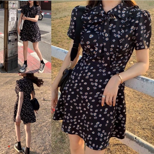 Váy hoa nhí dáng xoè
