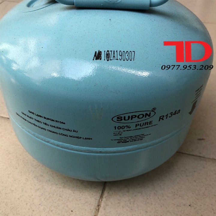 [Mã ELMS5 giảm 7% đơn 300K] Gas lạnh điều hòa R134 SUPON 3KG, Môi chất lạnh R134