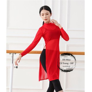 [Hàng có sẵn] Áo múa dài cổ tròn