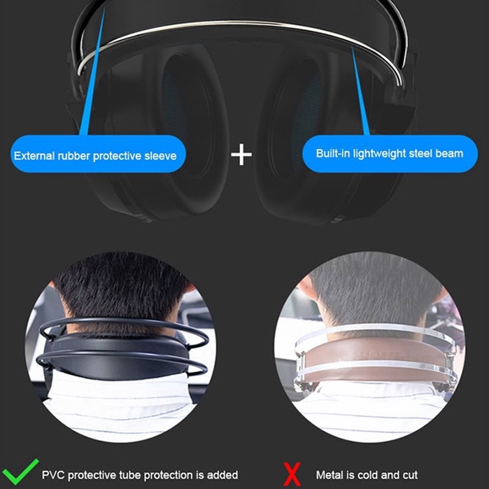 Tai Nghe Chơi Game Có Dây Cổng Usb Kèm Mic Chuyên Nghiệp Cho Máy Tính