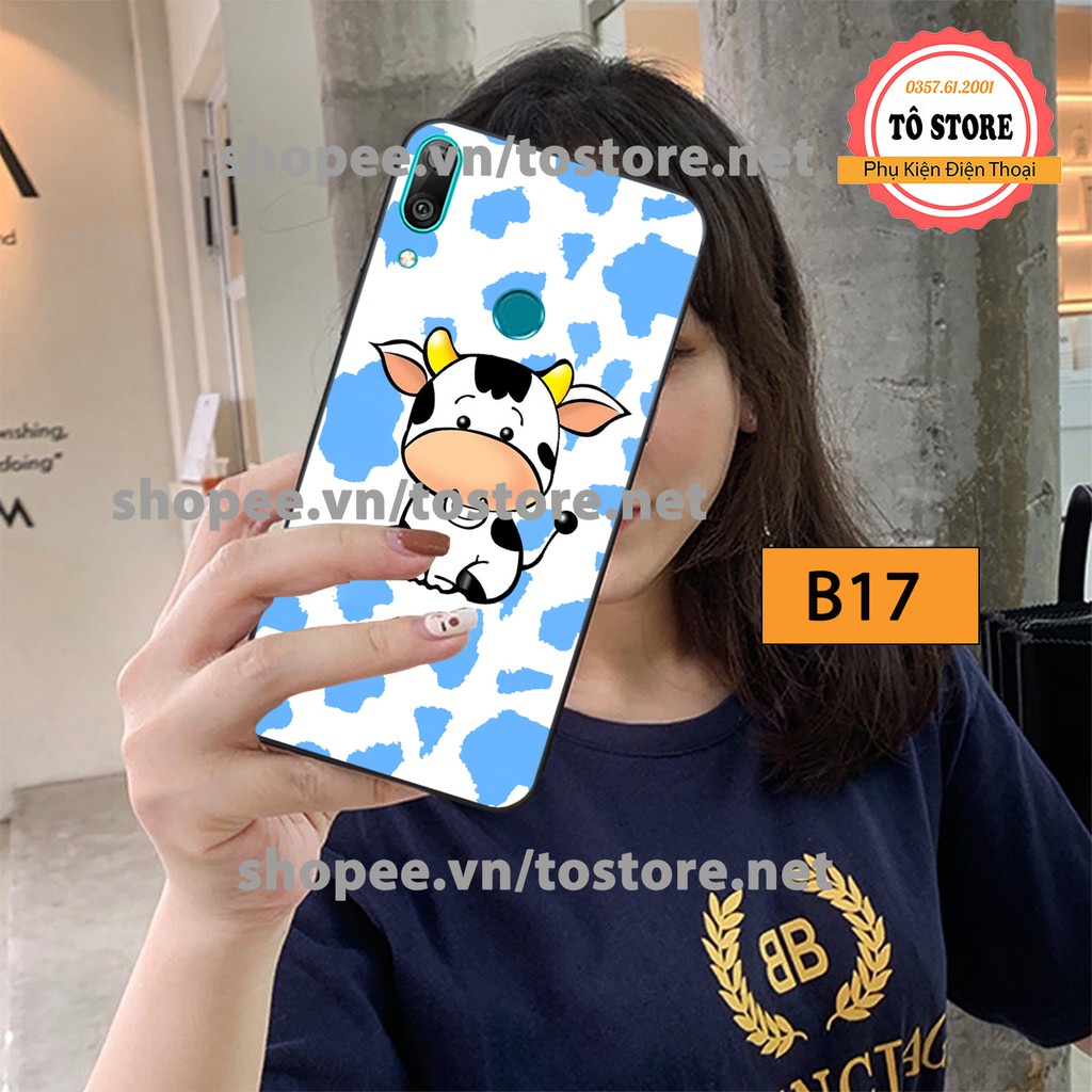 Ốp lưng Huawei Y7 Pro 2019 / Huawei Y9 2019 - Ốp lưng Huawei cao cấp, in hình bò sữa đáng yêu, cá tính