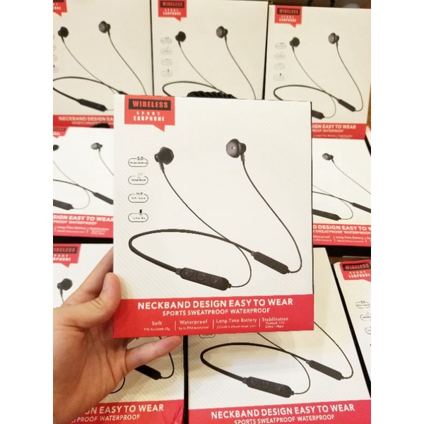 Tai nghe bluetooth A10S - Tai nghe không dây thể thao có vòng cổ