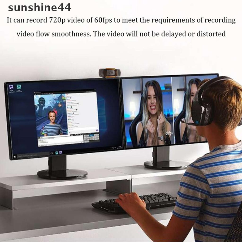 Webcam Kỹ Thuật Số Sunshine44 Usb 2.0 Hd Kèm Micro Có Thể Xoay Được | BigBuy360 - bigbuy360.vn