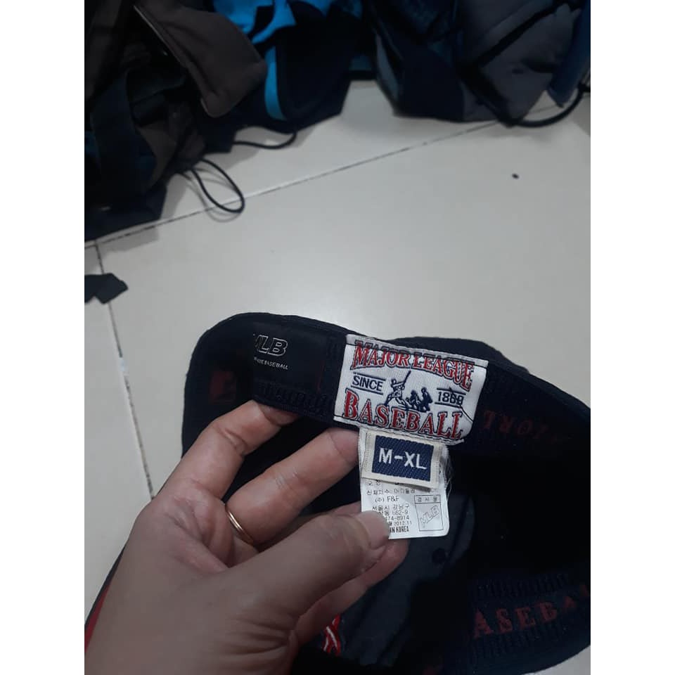 Nón kết xanh đen chữ A đỏ ms13