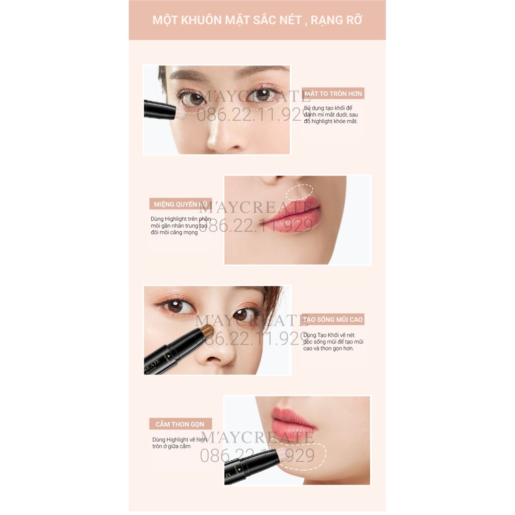 Bút Tạo Khối Che Khuyết Điểm Maycreate Hàng Nội Địa Trung. | BigBuy360 - bigbuy360.vn