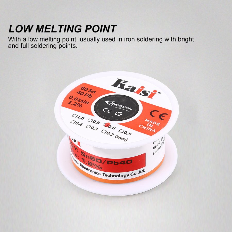 Cuộn dây hàn chì 0.6mm sn60 / pb40 0.01sin 1.2 %