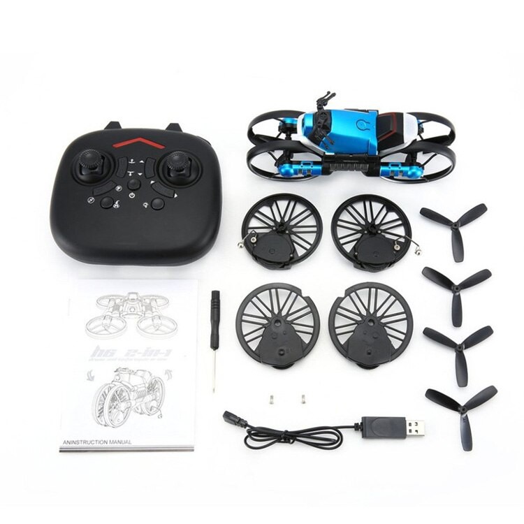 ⚡️Biến Hình 2 Trong 1⚡️Máy Bay Flycam 2 In 1 LEAP Biến Hình Xe Motor kết nối WIFI, 2.4GHZ, ĐỘ PHÂN GIẢI 4K CHỐNG RUNG