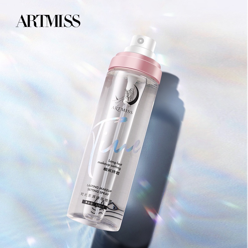 Xịt Khóa Makeup ARTMISS Pink Collection cố định nền lâu trôi và kiềm dầu dưỡng ẩm trên da 110ml